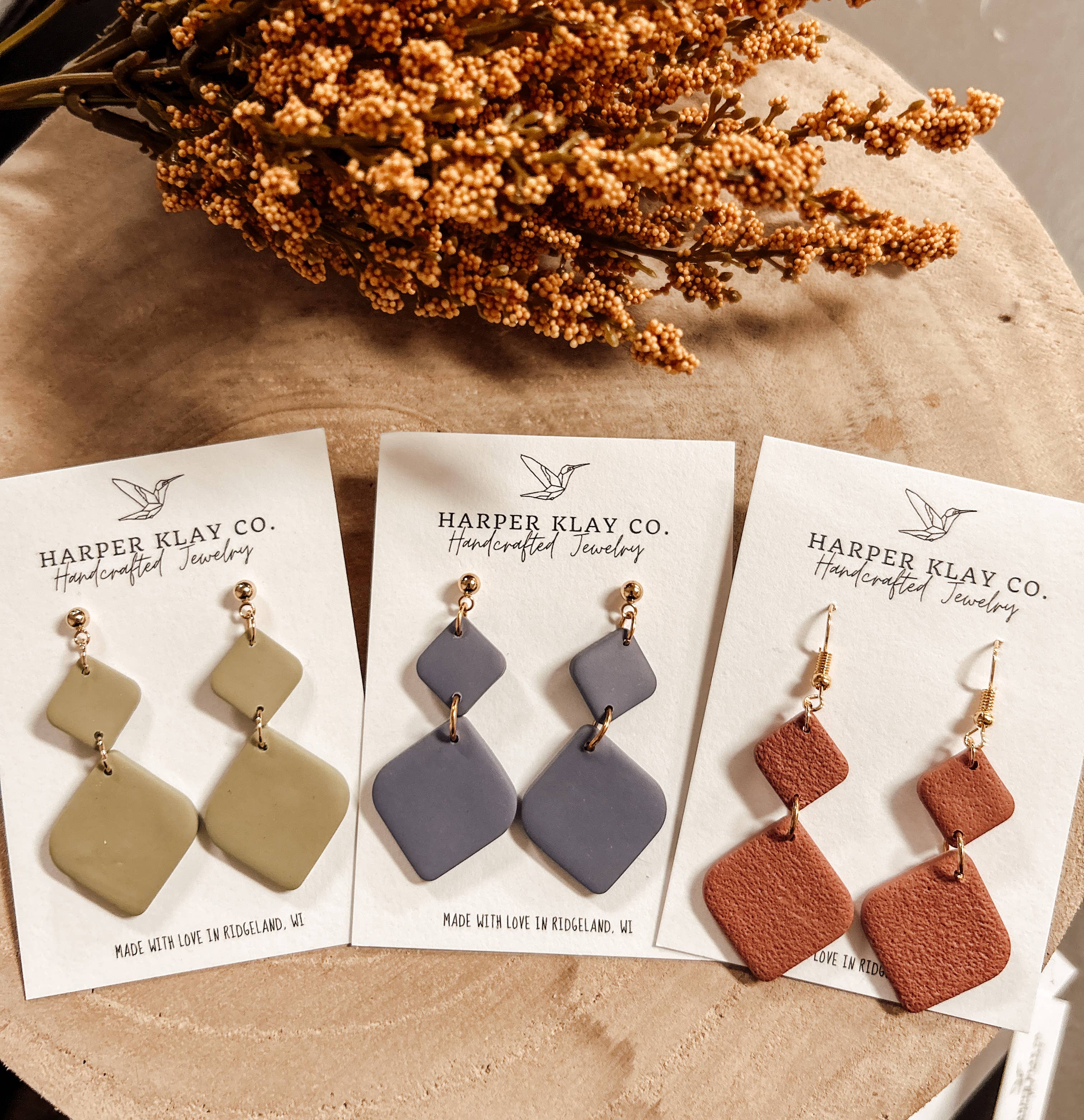 Harper Klay Co - Wholesale Dangle Earrings - The Lynsey Set- Polymer Clay Dangle Earrings5