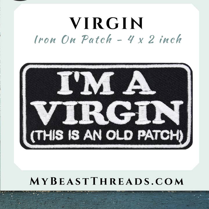 Virgin Embroidered Patch- RTS for wholesale by Beast Threads LLC