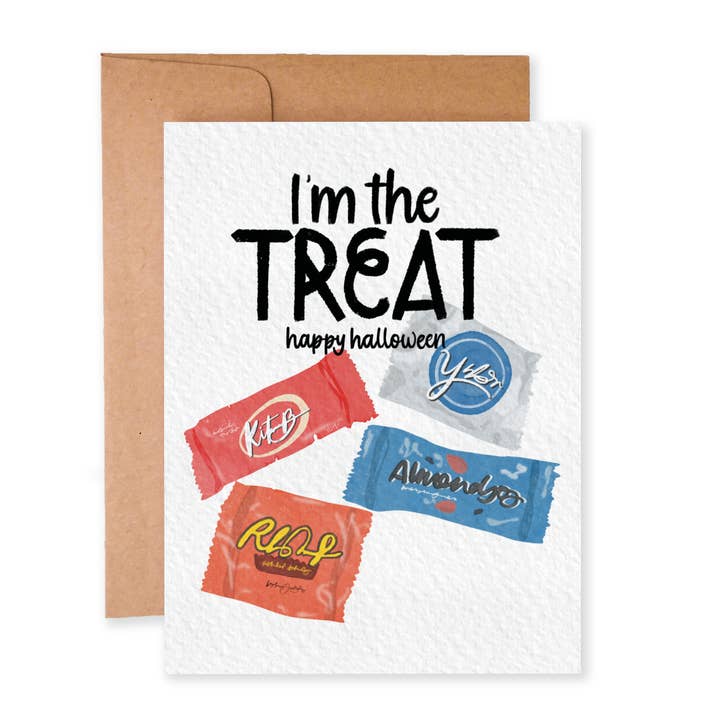 I'm the Treat (Halloween) | Punny Card | Sexy Card for wholesale by Paper Dove Shop