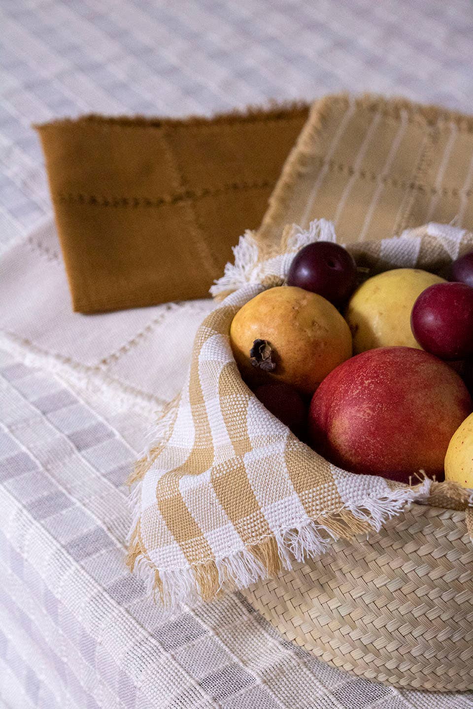 P.I.Project America - Wholesale Dinner & Cloth Napkin - Serviettes en coton tissées à la main - Ocre7