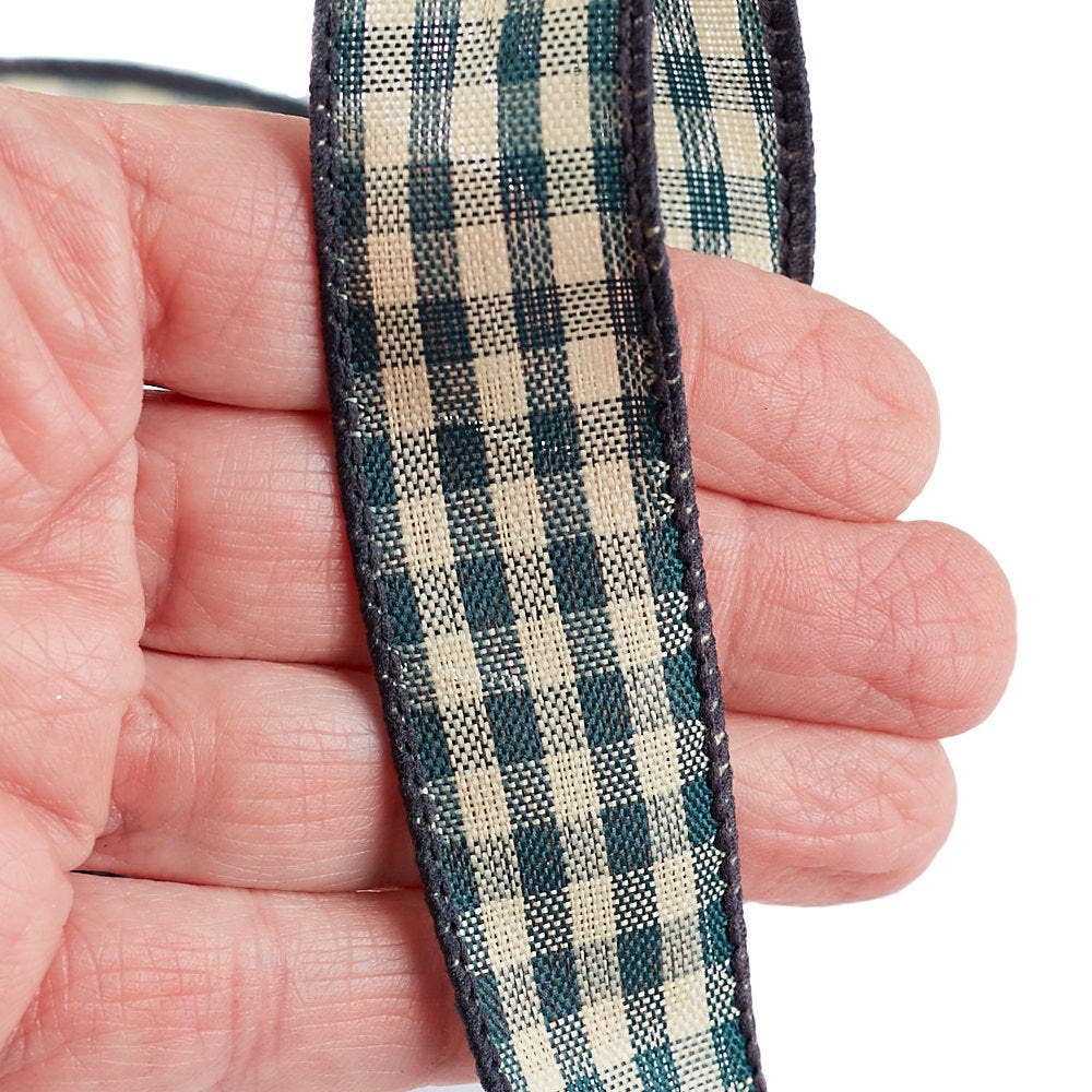 Factory Direct Craft - Wholesale Linten - Geruit metalen lint (6 rollen van 9,1 m) - Kies kleur5