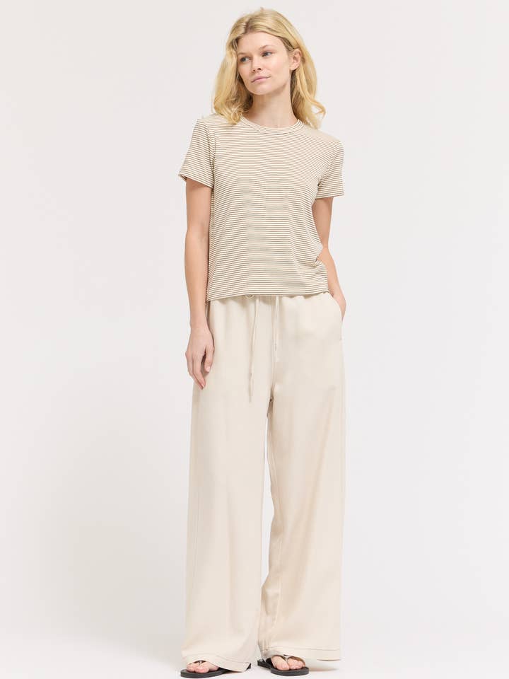 42282 - CAMISETA DE ALGODÓN A RAYAS DE AJUSTE ESTÁNDAR para venta al por mayor de Grade & Gather