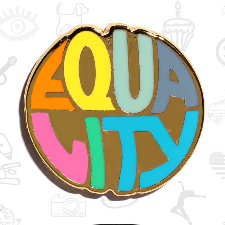 Patches and Pins - Wholesale Lapel Pin/Button - Equality Enamel Pin0