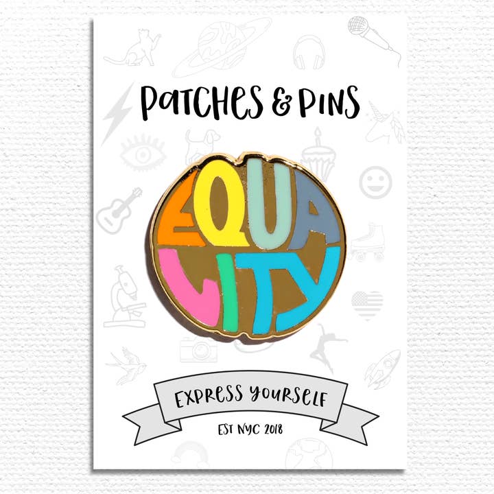 Equality Enamel Pin for wholesale by Patches and Pins