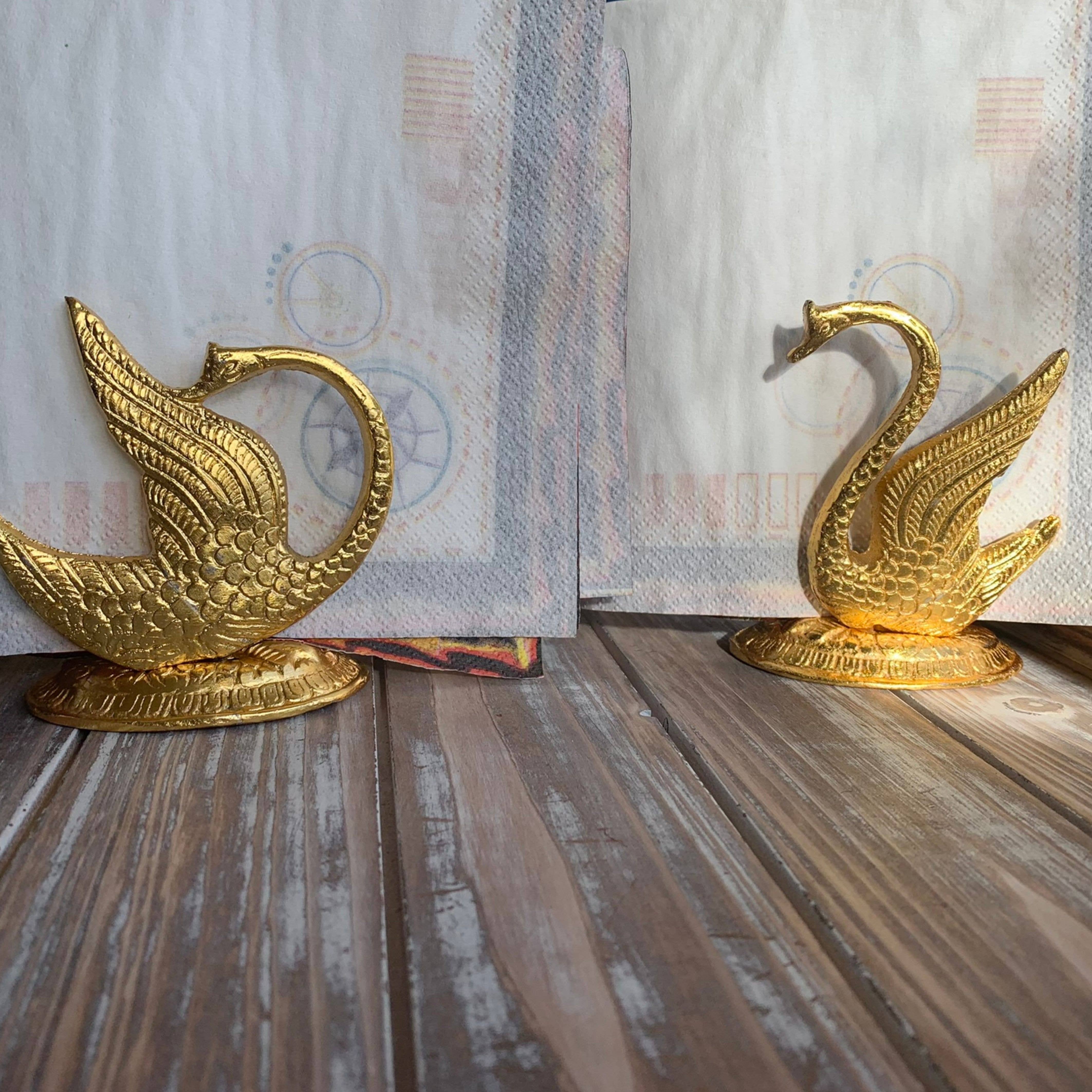 Magnifique Hearts - Wholesale Napkin Holder - Golden Swan Napkin Holder, Mail Holder, Decor Figurine, Gift5