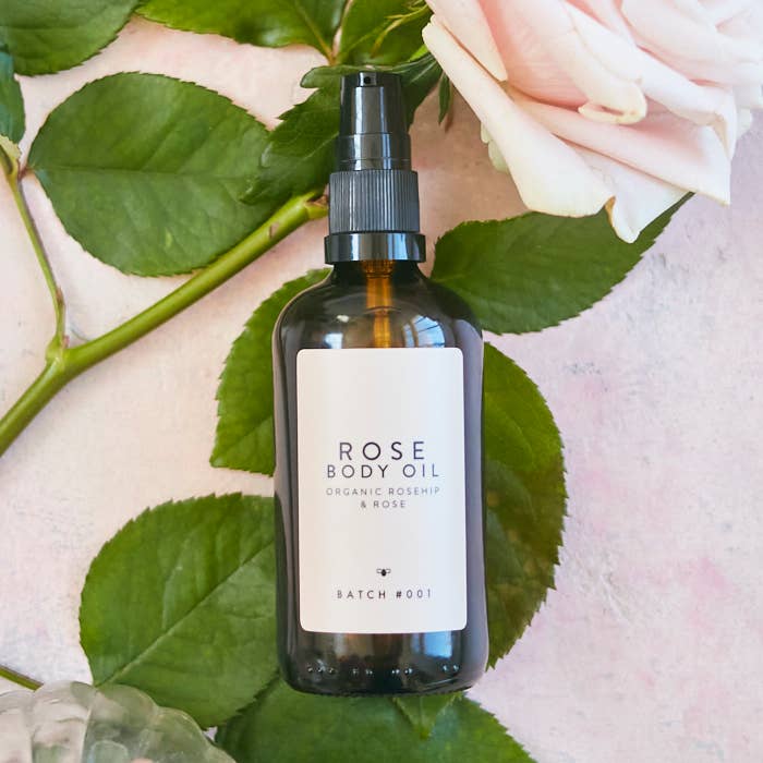 Rose Body Oil with Organic Rosehip & Rose 100ml for wholesale by Batch #001