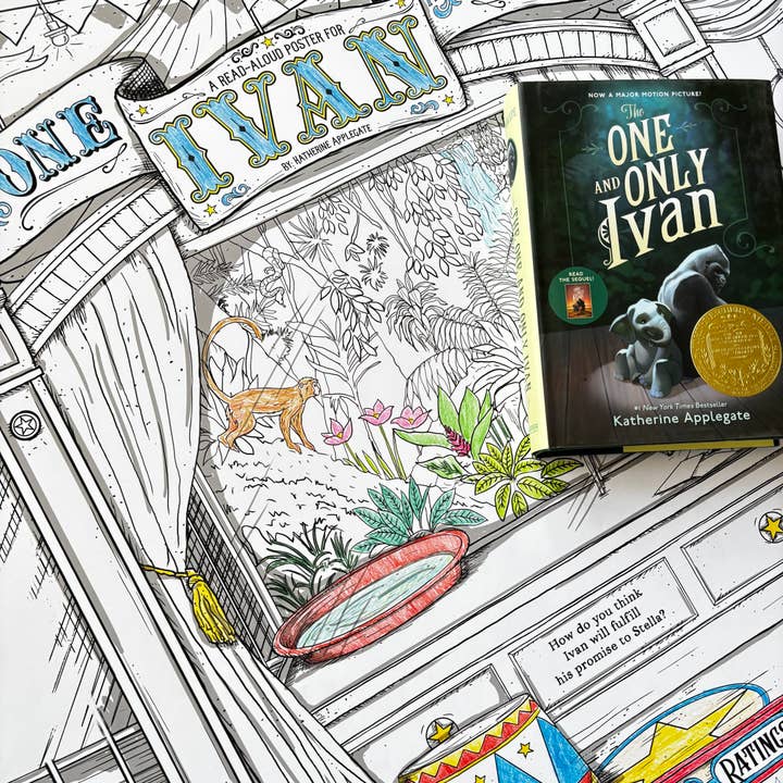 The One and Only Ivan Read-Aloud Poster for wholesale by Ruby Reads Books