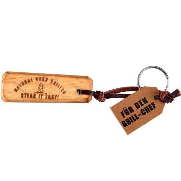 Hergo Creation GmbH - Wholesale Keychain - Unisex - Set of keychains wood, 30 pcs., 5 asst.5