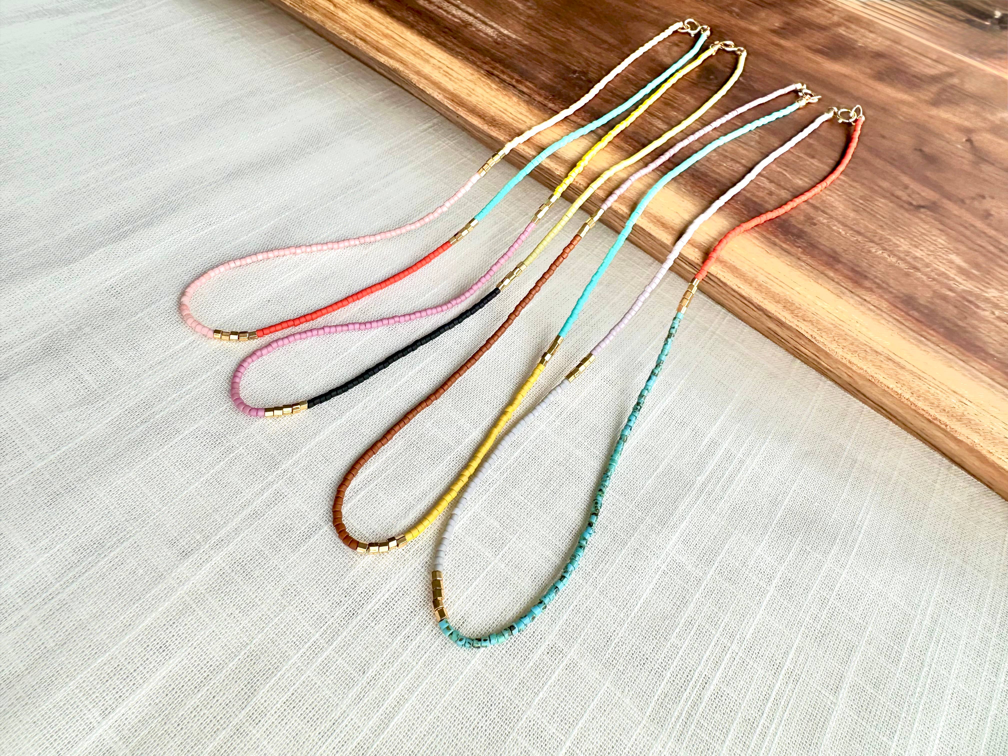 Ocean Breakup - Wholesale Beaded/Pearl Necklace - Cassis Beaded Necklace6