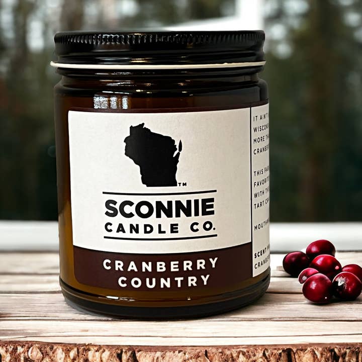 Cranberry Country Sojakerze für den Großhandel von Sconnie Candle Co.
