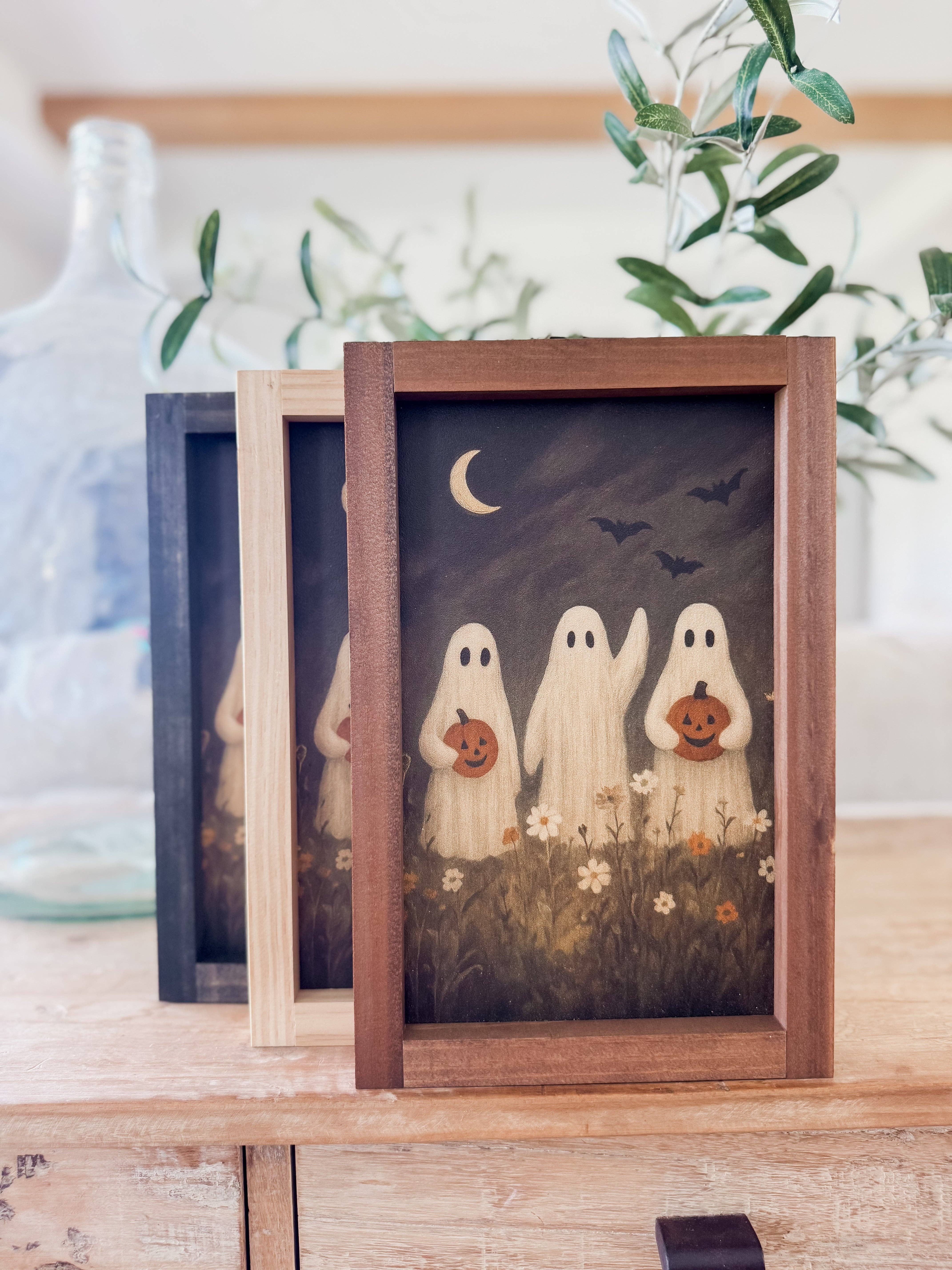 Lily and Sparrow - Wholesale Art Print - Ghost Flower Field | Halloween Wall Art3