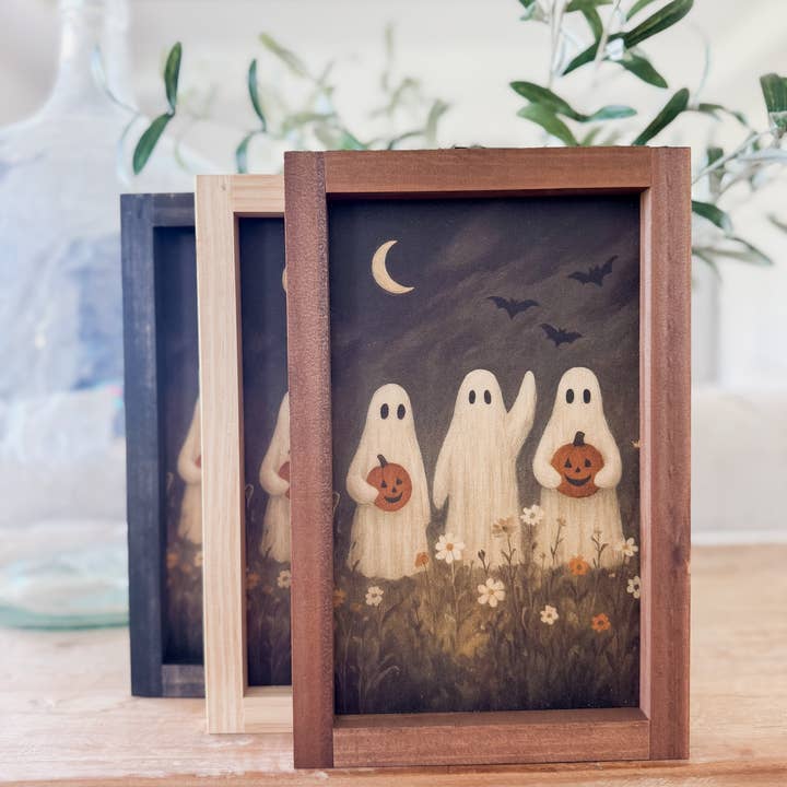 Lily and Sparrow - Wholesale Art Print - Ghost Flower Field | Halloween Wall Art3