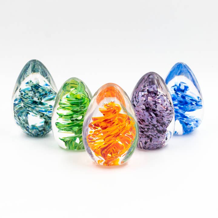 Boise Art Glass - Wholesale Paper Weight - Glass Egg Paperweight