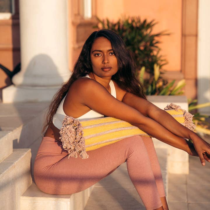 Harda, Turmeric, and Sappan Wood Ayurvedic Yoga Mat for wholesale by Bennd