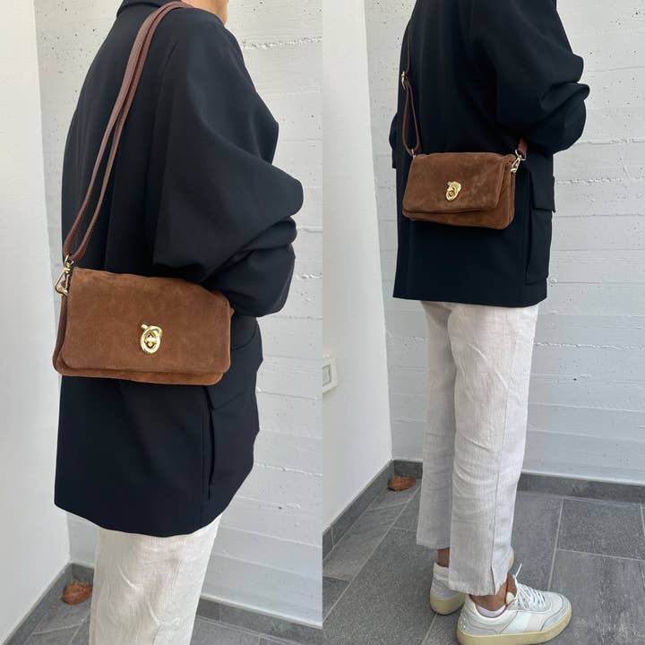 Zhade - Wholesale Shoulder Bag - Women's - BLAKE suede10