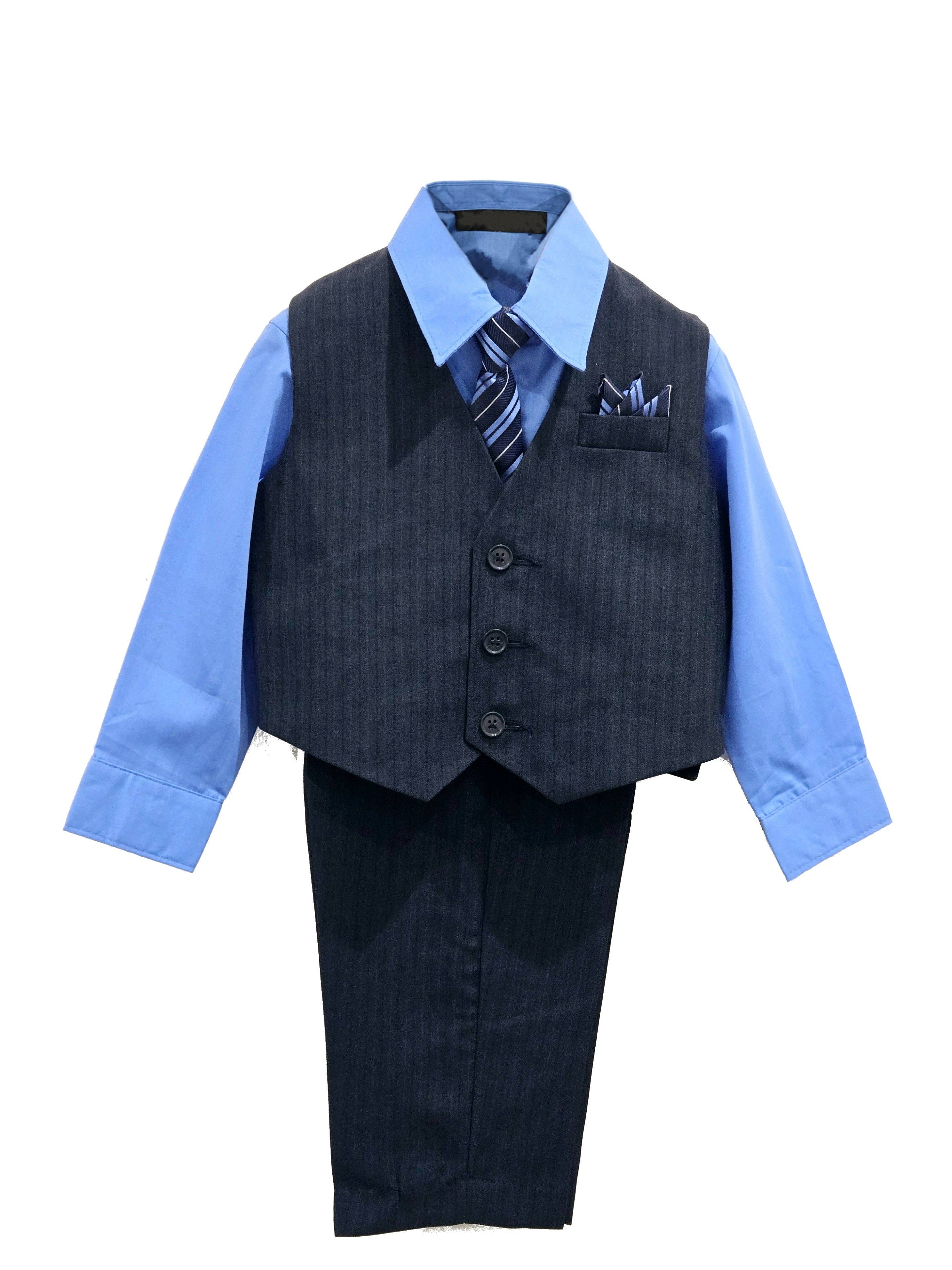 b-one inc - Wholesale Suit Set - Kids - Boys' Vest Suit Set, 5-Piece, Many Colors, Sizes 2T-145