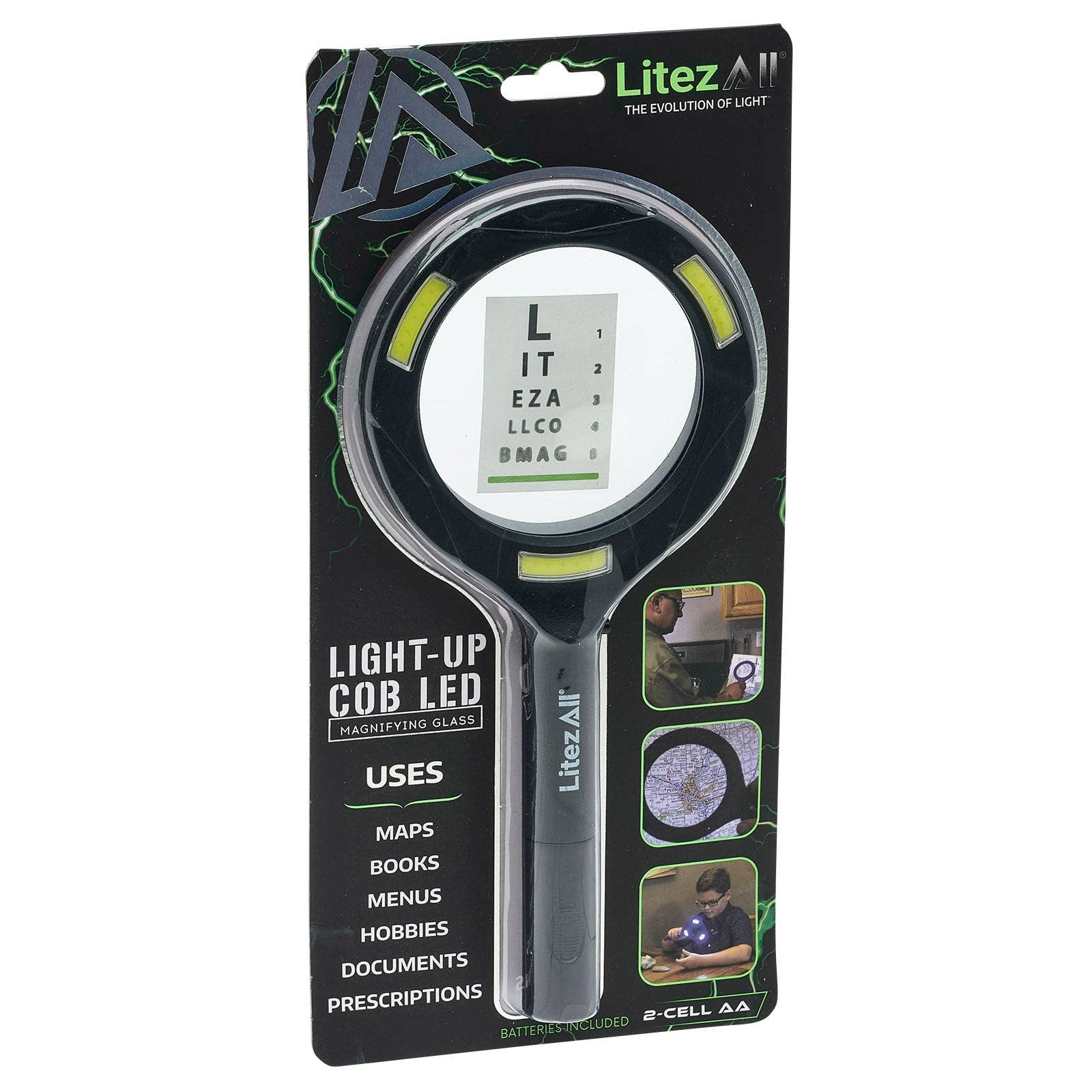 LitezAll - Wholesale Magnifying Glass - LitezAll COB LED Lighted Hand Held Magnifying Glass12