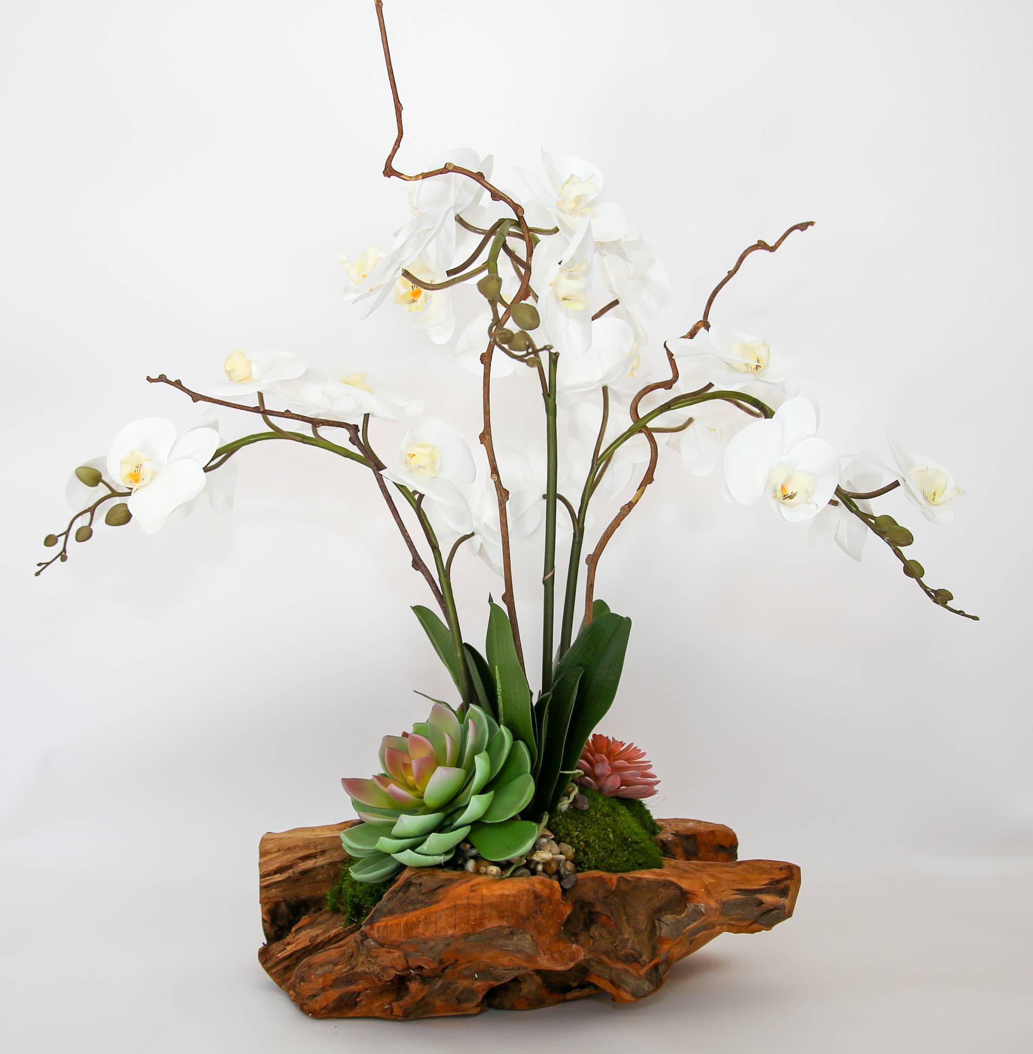 Forever Green Art - Wholesale Artificial Flowers - Live Edge Triple Orchid0