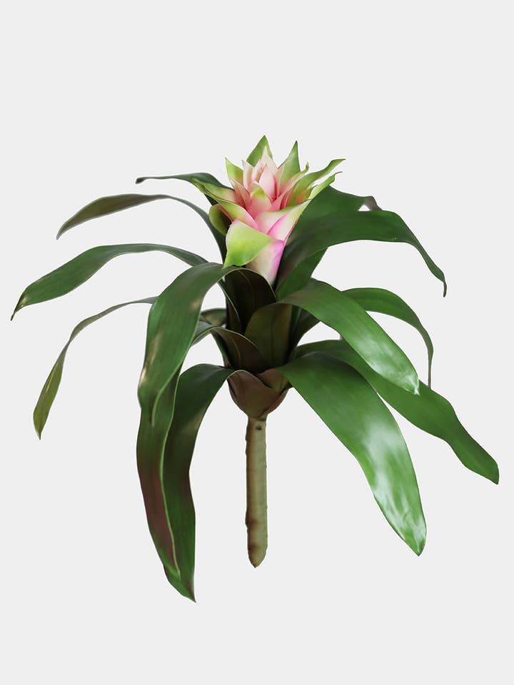 Artificial Plant Pink Bromeliad for wholesale by Prestige Botanicals