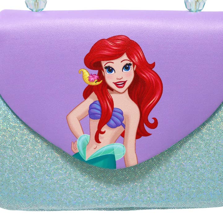 Pink Poppy - Wholesale Shoulder Bag - Kids - Disney Princess Ariel Mermaid Print Handbag - (Pack Size: 2)