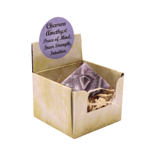 Green Tree - Wholesale Spiritual Stone/Crystal - Chevron Amethyst Display ( 3 Pieces of 4 Shapes )4