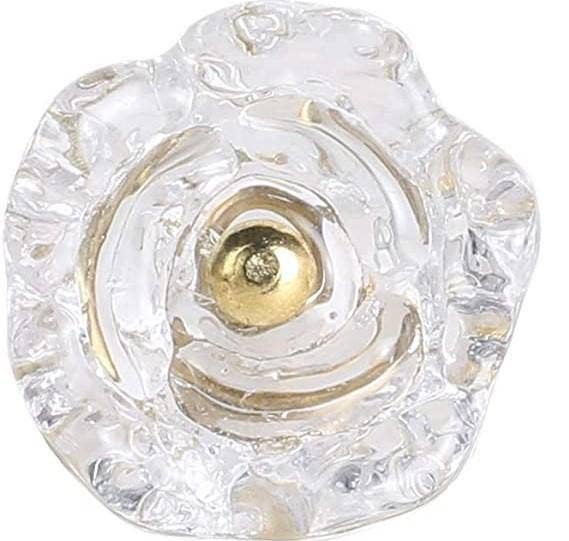 Perilla Home - Wholesale Knob/Pull - Set of Six Transparent Rose Glass  Knobs6