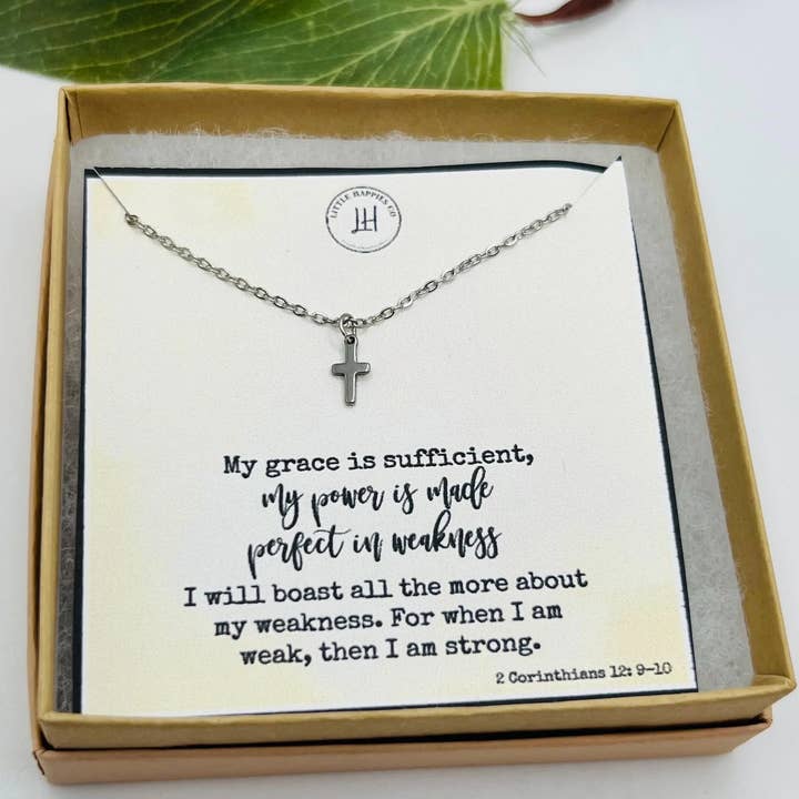 Little Happies Co - Wholesale Pendant/Charm Necklace - Cross Necklace, Small Gold Cross Necklace, Gift for Her