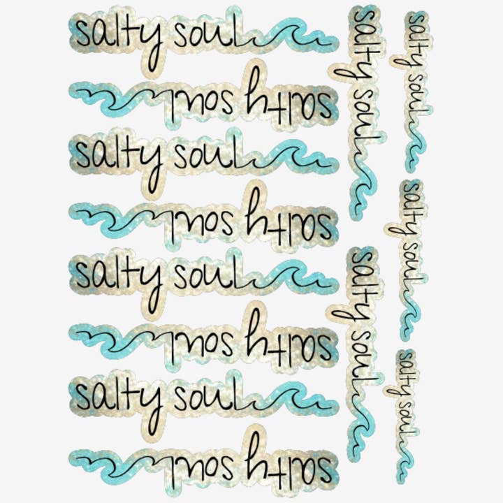Salty soul sticker for wholesale by Dashmonograms