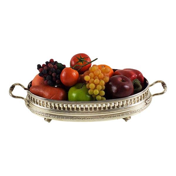 Oval Jardinaire English Silver Plate C. 1870 for wholesale by Corbell Silver