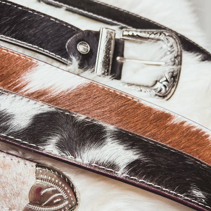 The Sterling Gypsy - Wholesale Belt - Women's - Custom Farm Brand Name/Initials/Monogram Cowhide Western Leather Belt with silver buckle and tip7