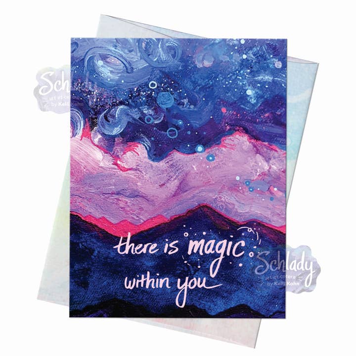 Magic Within You - Mountain Encouragement Card for wholesale by Schlady