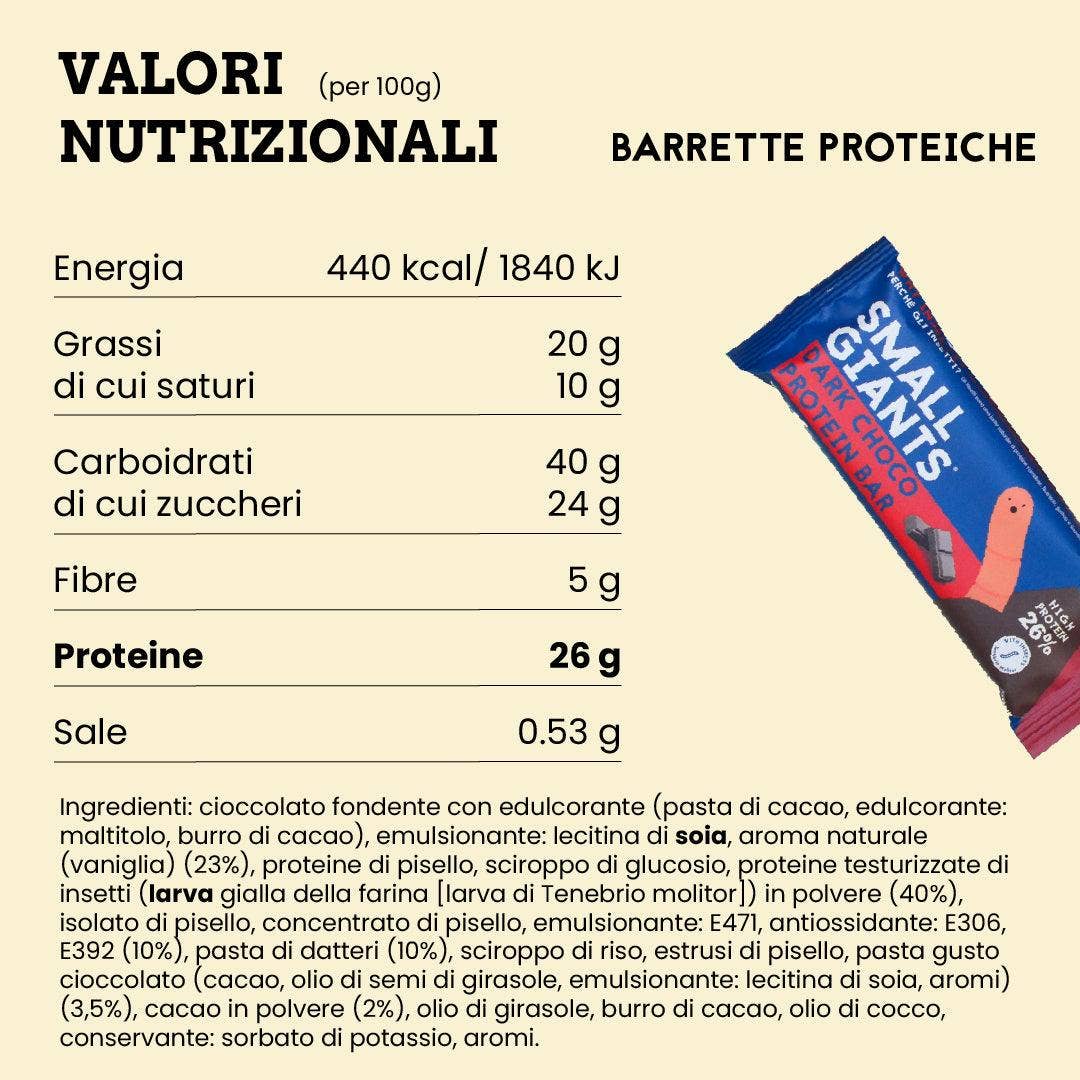Small Giants – Engroshandel Snackbars – PROTEINBARER (26%) - 12x40g - Smag af Choco og Dadler4
