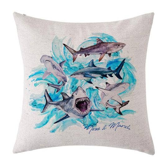 Hajpude - Akvarel Print for engroshandel hos Moss & Marsh