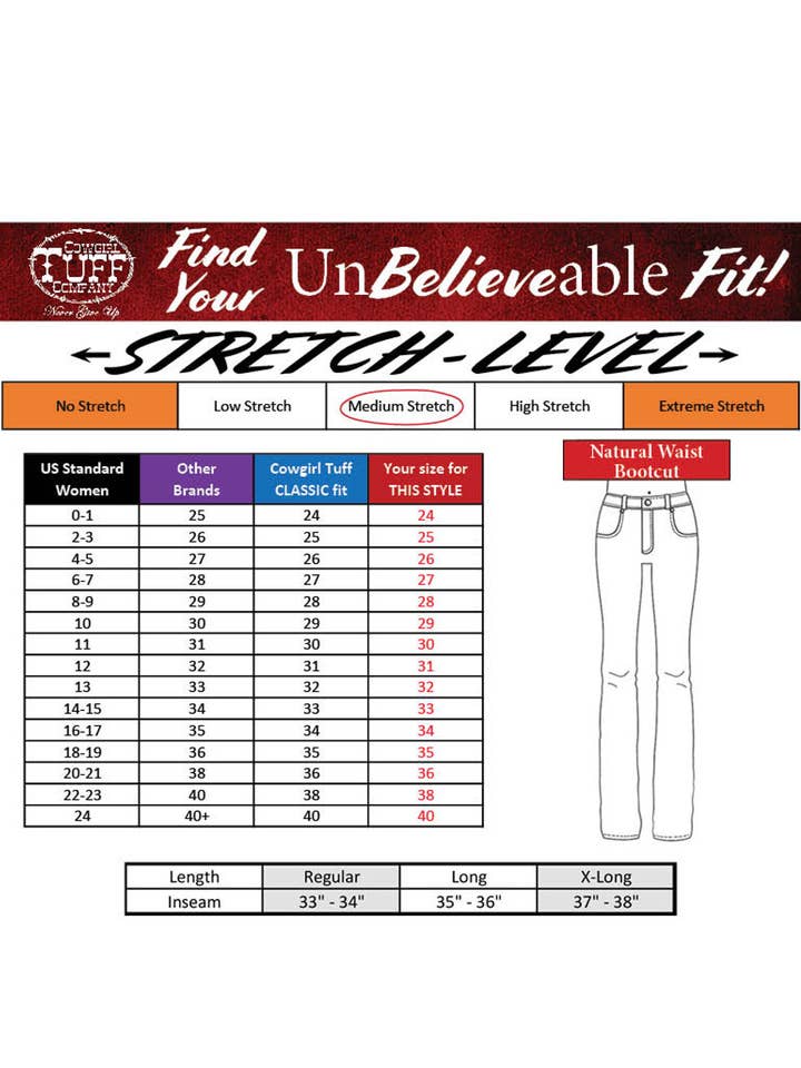 Cowgirl Tuff Co. / B. Tuff Jeans - Vendita all'ingrosso Jeans - Donna - Flanella Double Down
