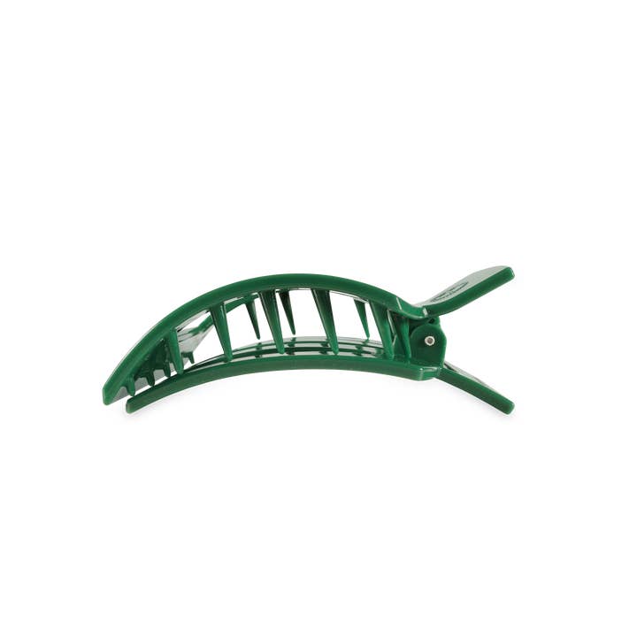 TELETIES - Wholesale Hair Clip - Women's - Square Flat Hair Clip | Medium | Mistletoe