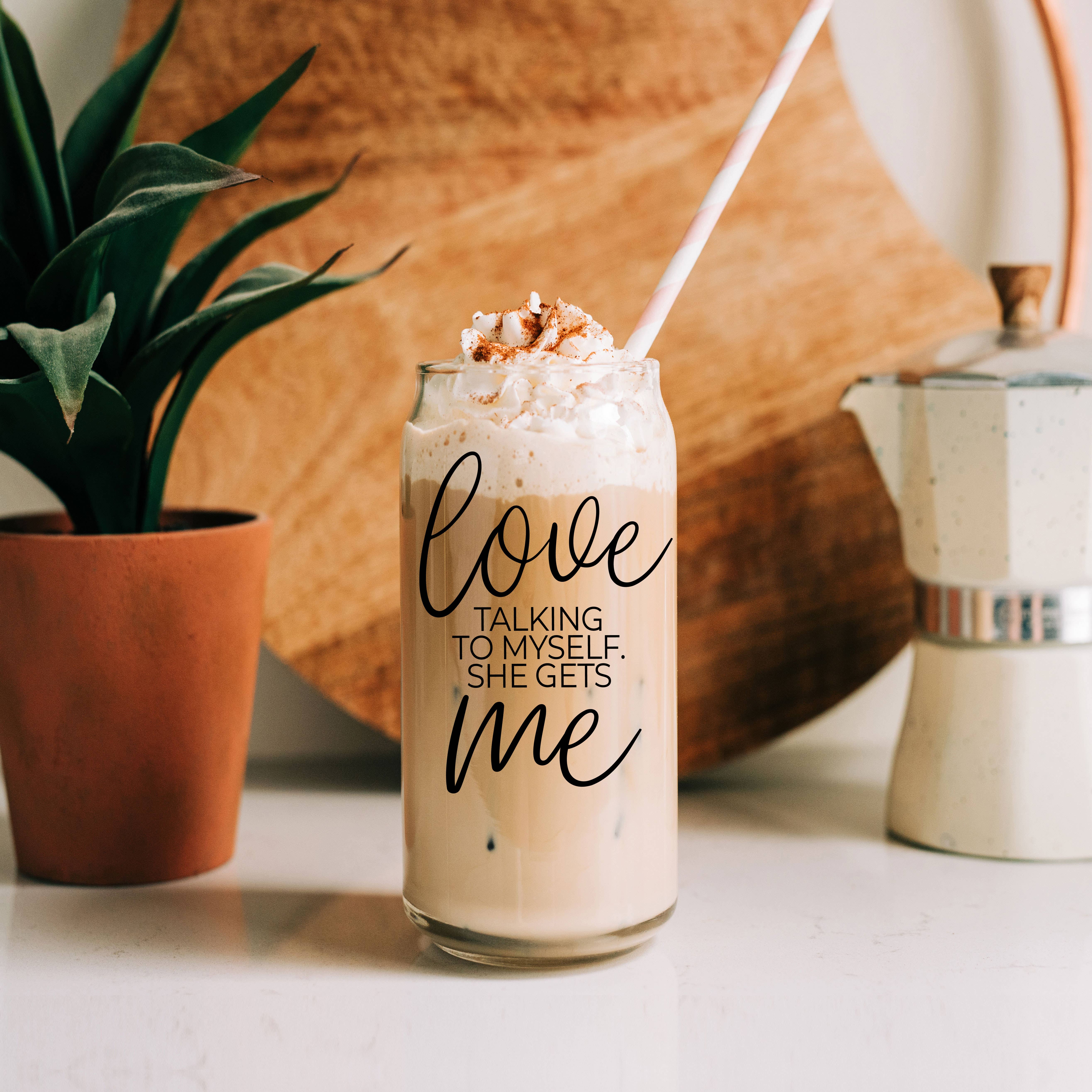 Gia Roma - Wholesale Coffee Mug - Valentines Glass Tumblers Heart Smiley, Galentines Gift Idea47