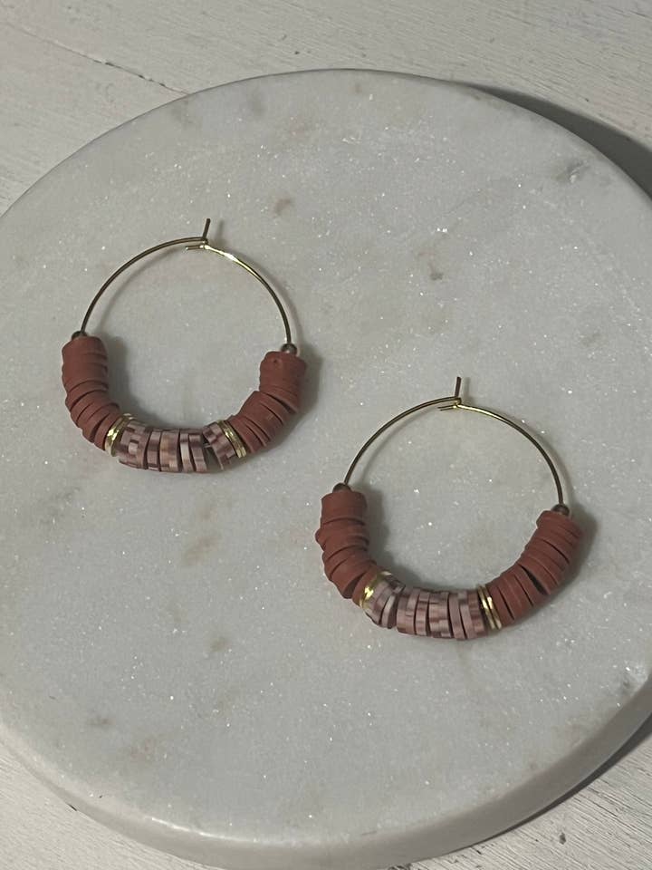 Aros pequeños Cinnamon Speckle para venta al por mayor de Inspiration Beads