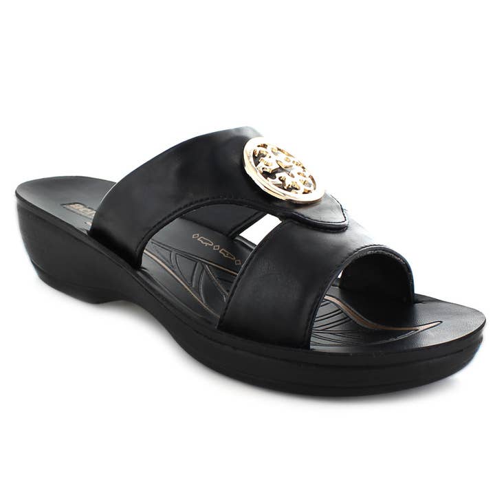 AEROSOFTFOOTWEAR – Großhandel Sandalen – Damen – Aerosoft - Tabu Open Toe Slide Sandalen für Frauen