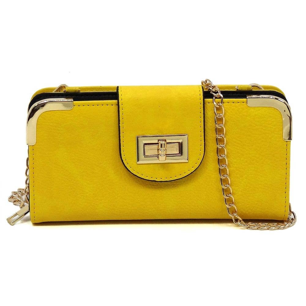 MiMi Wholesale - Wholesale Crossbody Bag - Women's - AD041 Turn Lock Crossbody Wallet7