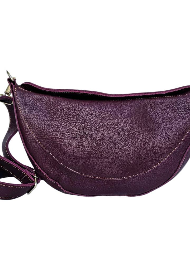 The Luna Crossbody Bag -Violet for wholesale by MBH Leather