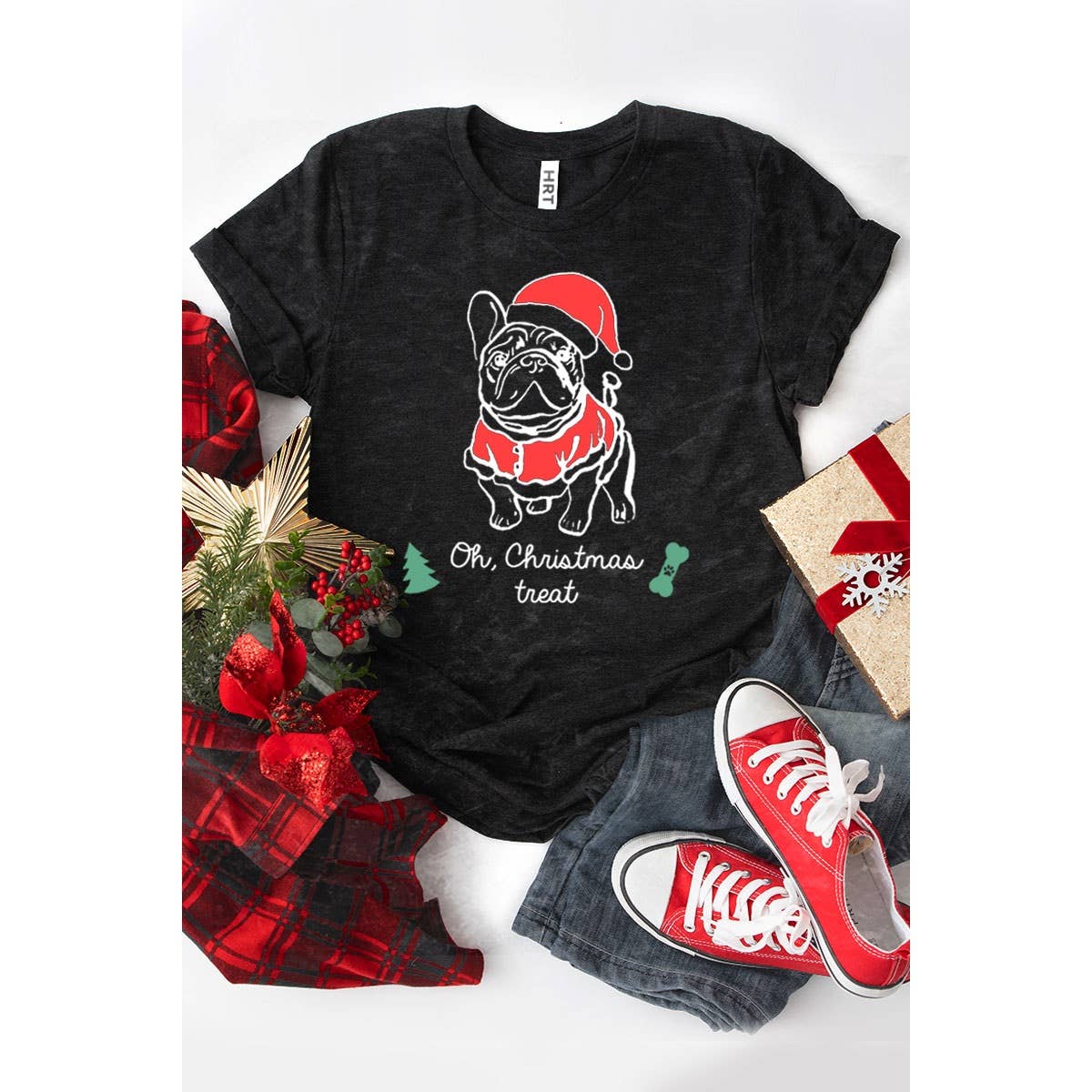 HRTandLUV - Wholesale T-Shirt (Graphic) - Women's - OH CHRISTMAS TREAT MINERAL GRAPHIC TEE2