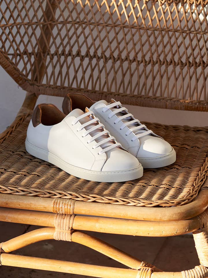 Sneakers Olivia - White, Pink, Gold for wholesale by Pied de Biche