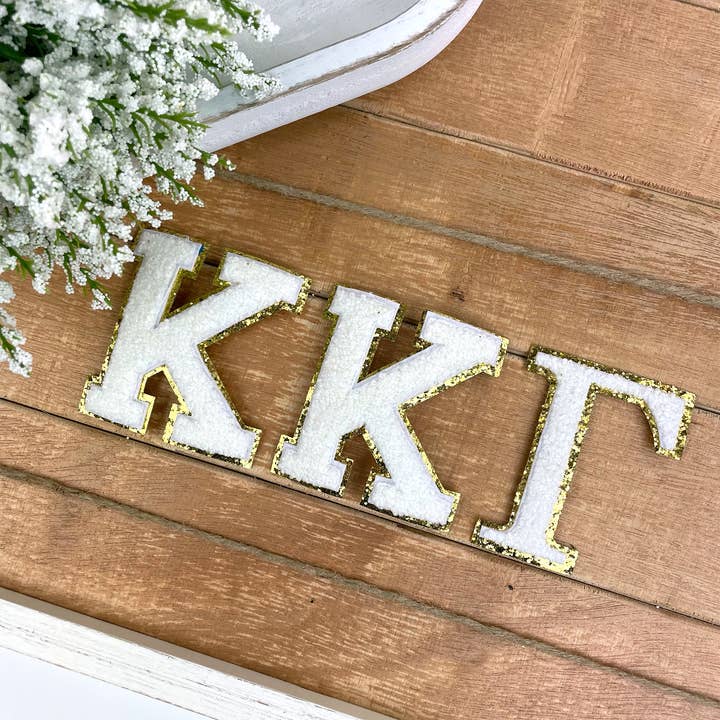 Kappa Kappa Gamma Iron-On Patch Set for wholesale by The Crafty Engineer