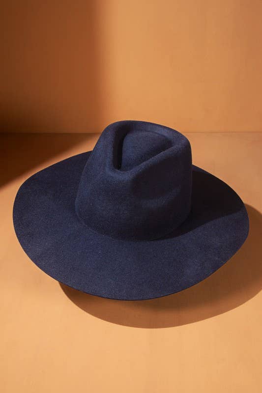 Urbanista – Großhandel Fedora-Hut – Damen – 100 % australischer Woll-Panama-Hut mit Tropfen-Krone und steifer Krempe – Ruggine30