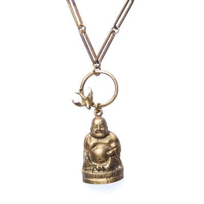Lucky Large Buddha Necklace for wholesale by Alkemie Jewelry