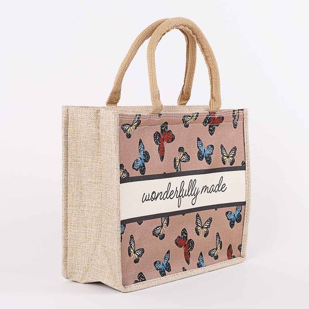 Swanson Christian Products - Wholesale Tote Bag - Women's - Tote Canvas Wonderfully Made Butterflies2