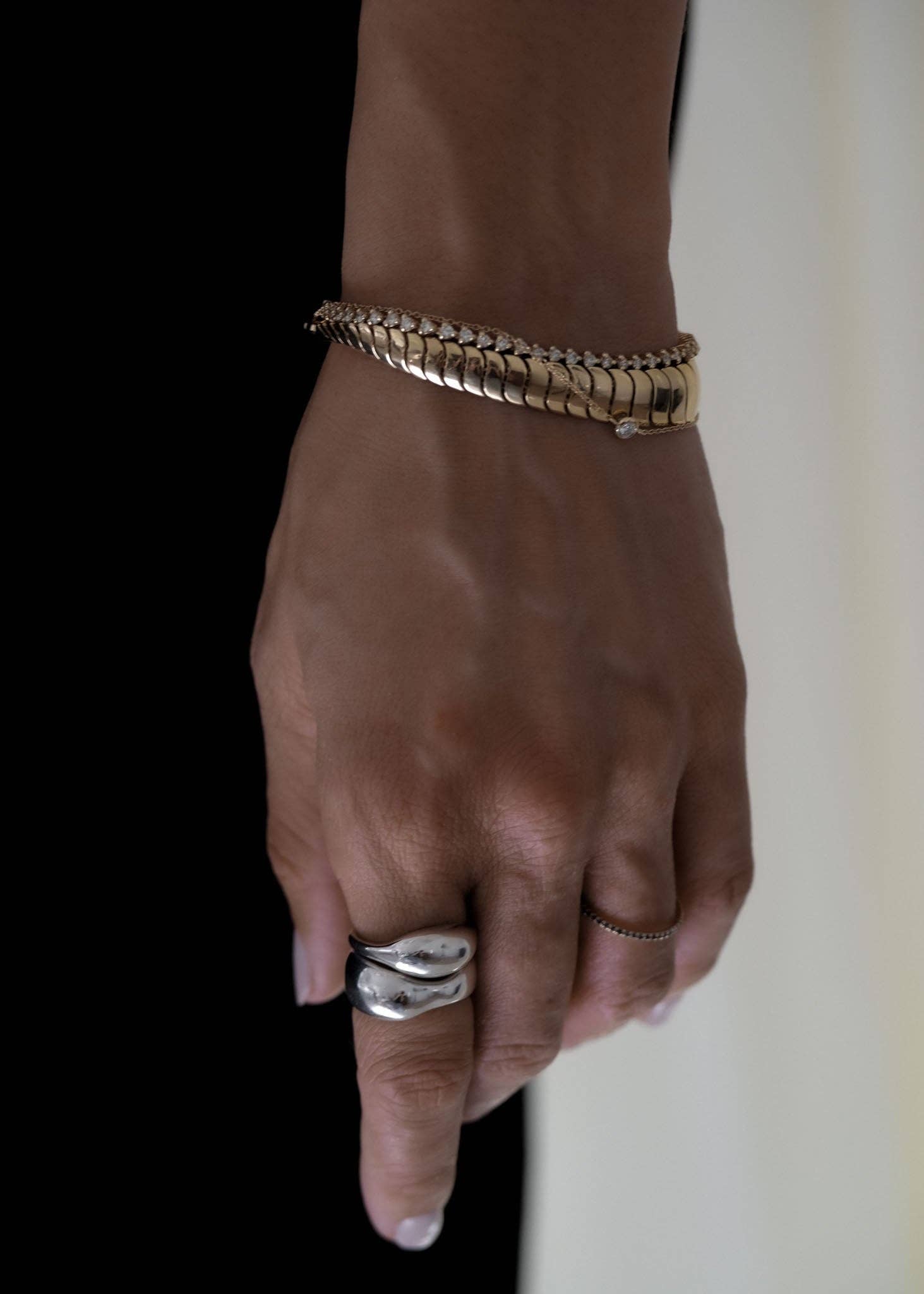 Kinn – wholesale Smycken - Herr – Solitaire runt diamantarmband3