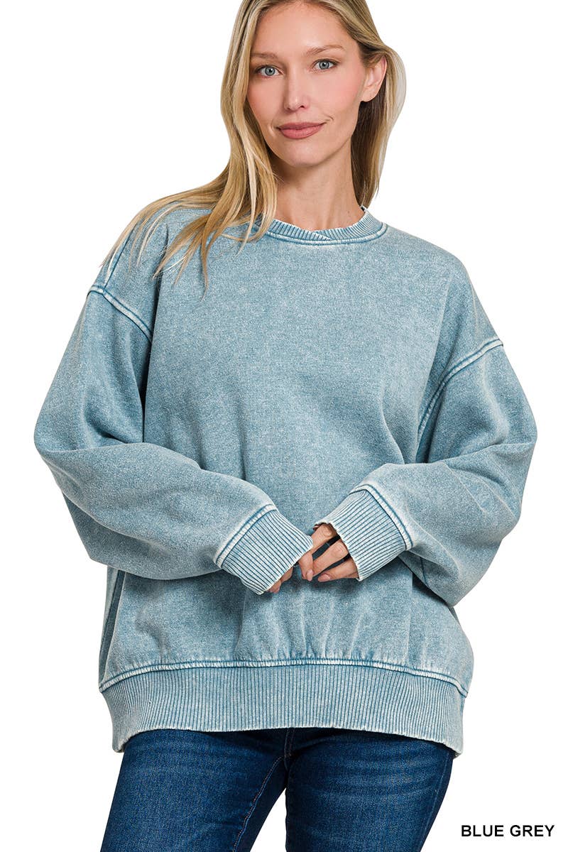 42POPS – Sweatshirt - Mulher por atacado – ',.._ Sweatshirt de Lã Polar Snow Wash76