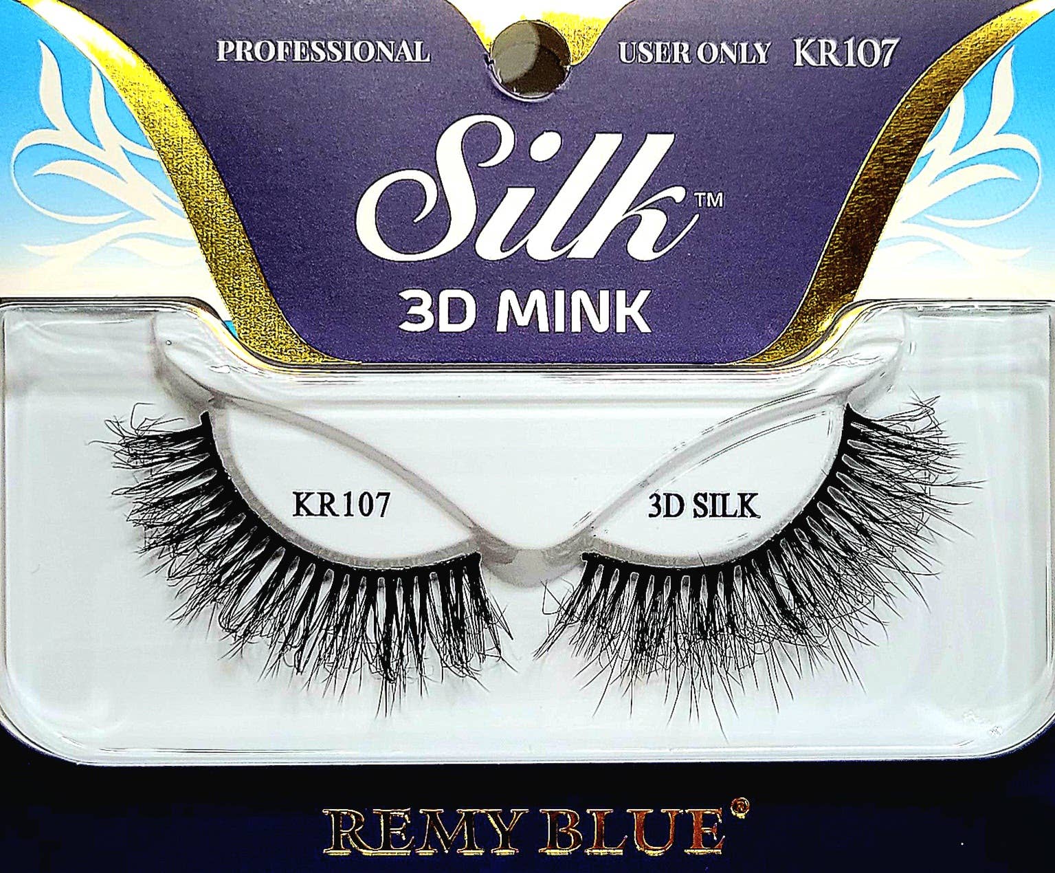 AEsthetic - Venta al por mayor Pestañas postizas - PESTAÑAS DE VISÓN DE SEDA 3D REMY BLUE6