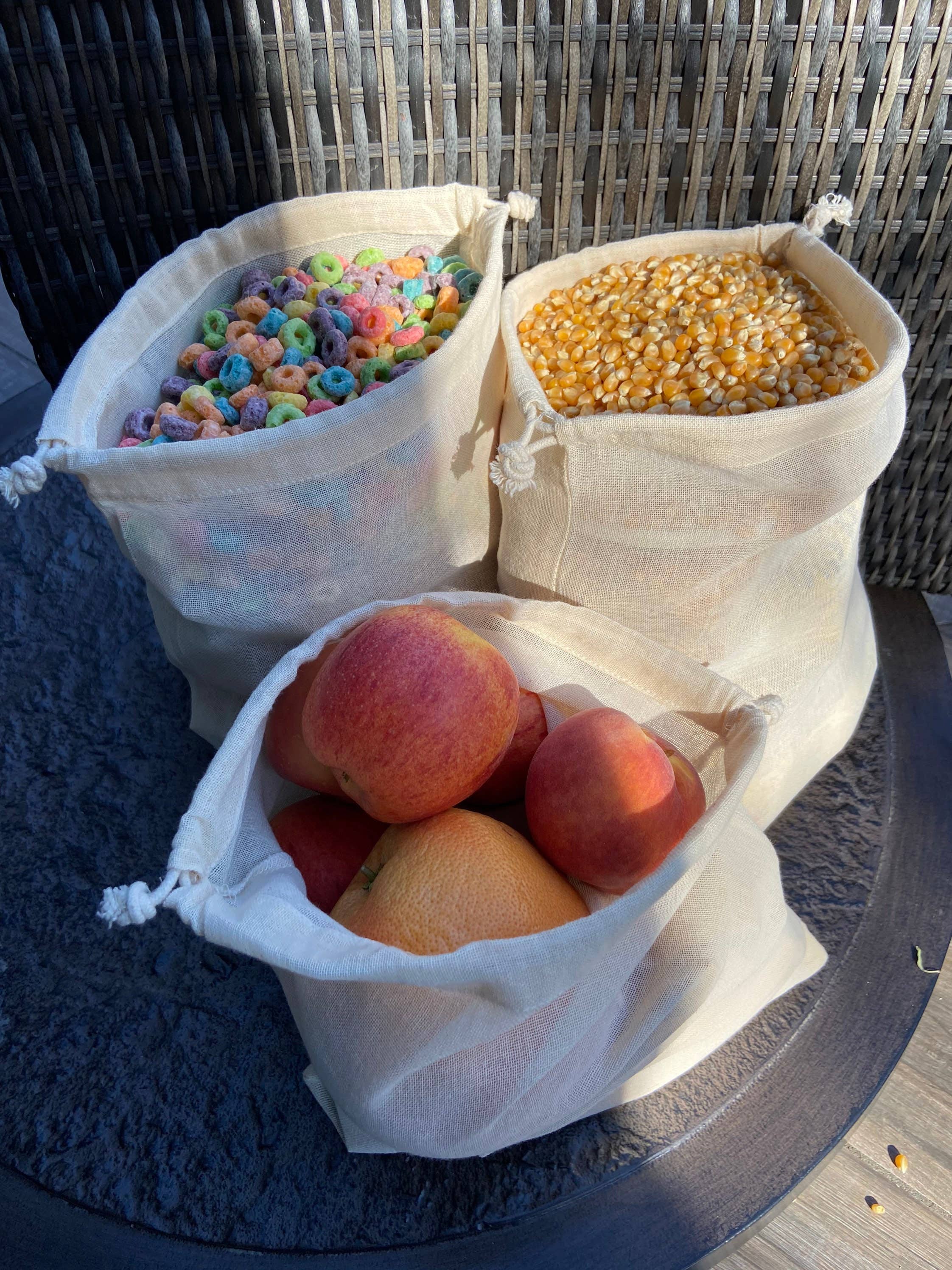 ForeverCotton – Großhandel Verpackung/Beutel zur Aufbewahrung von Lebensmitteln – Premium Baumwollbeutel mit doppeltem Kordelzug aus 100 % Baumwolle1